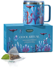 NEAVITA COFANETTO TWICE 3 FILTROSCRIGNO LIME SAMBUCO + 1 MUGTHERMOS 330 ML AZZURRO