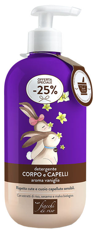 FIOCCHI DI RISO DETERGENTE CAPELLI E CORPO 400 ML SPECIAL NEW - FIOCCHI DI RISO DETERGENTE CAPELLI E CORPO 400 ML SPECIAL NEW