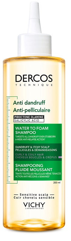 DERCOS TECHNIQUE SHAMPOO ANTI DANDRUFF ACQUA MOUSSE 200 ML - DERCOS TECHNIQUE SHAMPOO ANTI DANDRUFF ACQUA MOUSSE 200 ML