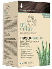 TRICOLOR CLASSIC 4 CASTANO 2 TUBI 50 ML + 2 SHAKER 50 ML + 4BUSTINE 8 ML
