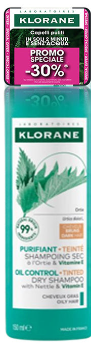 KLORANE SHAMPOO SECCO ORTICA CAPELLI COLORATI 150 ML OFFERTASPECIALE