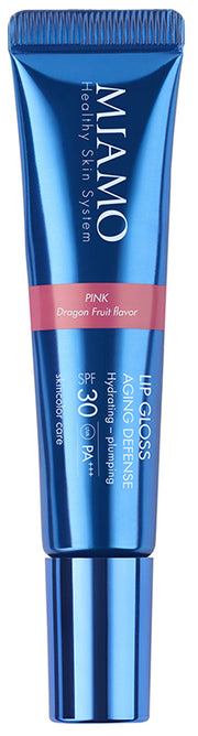 MIAMO SKINCOLOR CARE LIP GLOSS AGING DEFENSE SPF 30+ PINK DRAGON FRUIT FLAVOR 15 ML