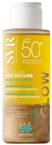 SUN SECURE EAU SOLAIRE GLOW SPF50+ ACQUA SOLARE BRILLANTINIULTRA LEGGERA E IDRATANTE 100 ML
