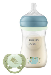 PHILIPS AVENT BABY GIFT SET 3,0 NIGHT 1 BIBERON NATURAL RESPONSE 260 ML + 1 SUCCHIETTO ULTRA AIR