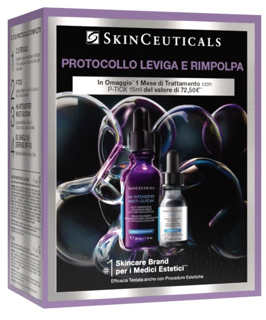 SKINCEUTICAL PROTOCOLLO LEVIGA & RIMPOLPA 1 HA INTENSIFIER MULTI-GLYCAN 30 ML + 1 P-TIOX 15 ML