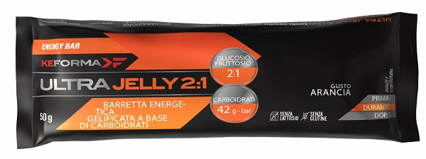 ULTRA JELLY 2:1 ARANCIA BARRETTA 50 G SENZA GLUTINE E LATTOSIO
