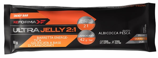 ULTRA JELLY 2:1 ALBICOCCA PESCA BARRETTA 50 G SENZA GLUTINEE LATTOSIO