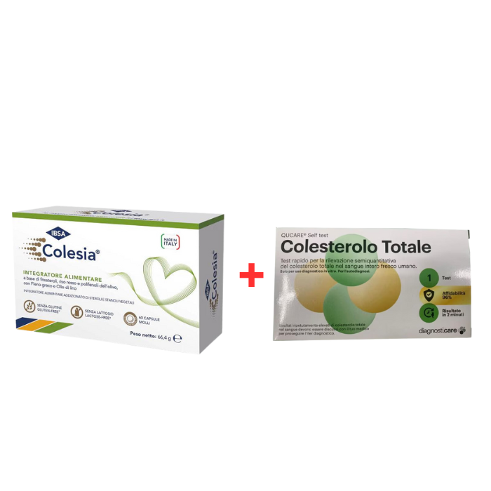 Colesia Soft Gel 60 Capsule Molli ( +Test Autodiagnostico per il Colesterolo totale in Omaggio nel carrello) - Colesia Soft Gel 60 Capsule Molli ( +Test Autodiagnostico per il Colesterolo totale in Omaggio nel carrello)