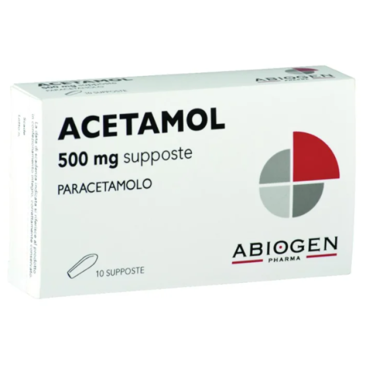 ACETAMOL*10 supp 500 mg
