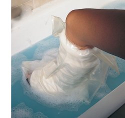 ACQUASTOP MEZZA GAMBA COPERTURA RIUTILIZZABILE PER LA PROTEZIONE, DURANTE LA DOCCIA O IL BAGNO, DEGLI ARTI CON GESSI E BENDAGGI