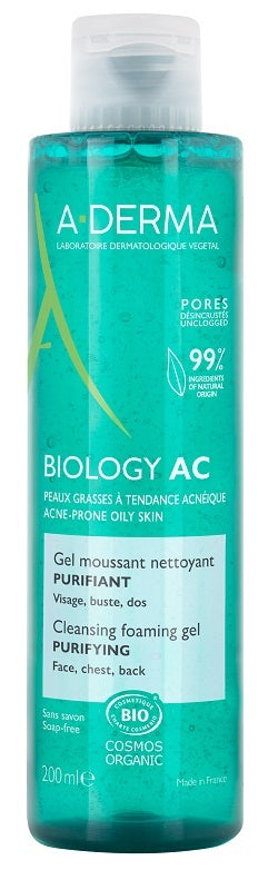 ADERMA BIOLOGY AC GEL DETERGENTE SCHIUMOGENO PURIFICANTE 200ML - ADERMA BIOLOGY AC GEL DETERGENTE SCHIUMOGENO PURIFICANTE 200ML