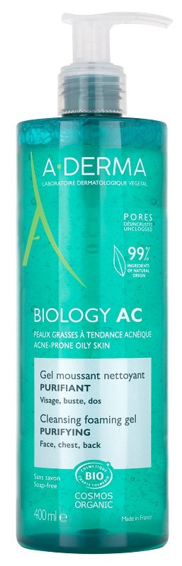 ADERMA BIOLOGY AC GEL DETERGENTE SCHIUMOGENO PURIFICANTE 400ML - ADERMA BIOLOGY AC GEL DETERGENTE SCHIUMOGENO PURIFICANTE 400ML