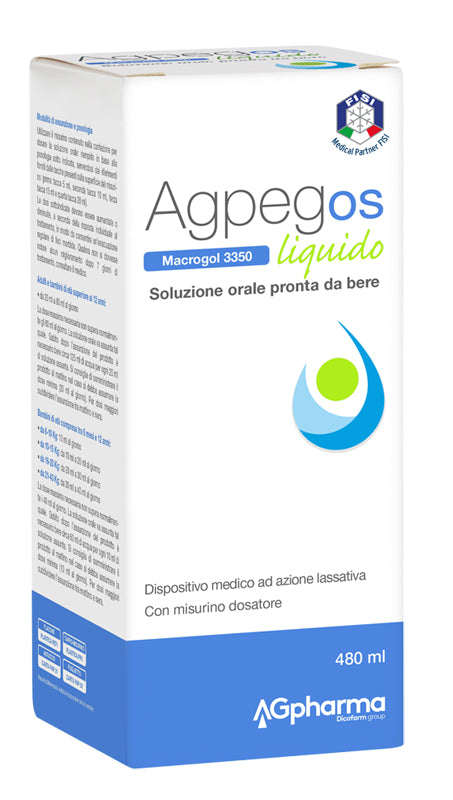 AGPEG OS MACROGOL 3350 LIQUIDO 480 ML - AGPEG OS MACROGOL 3350 LIQUIDO 480 ML