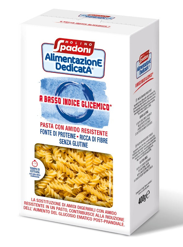 Alimentazione Dedicata Fusilli Basso Indice Glicemico Senzaglutine 400 G - Alimentazione Dedicata Fusilli Basso Indice Glicemico Senzaglutine 400 G