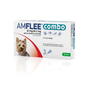 Amflee Combo Spot-On Soluz 3 Pipette 0,67 Ml 67 Mg + 60,3 Mgcani Da 2 A 10 Kg