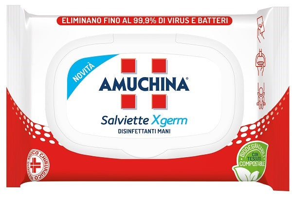 AMUCHINA XGERM SALVIETTINE MANI 20 PEZZI - AMUCHINA XGERM SALVIETTINE MANI 20 PEZZI
