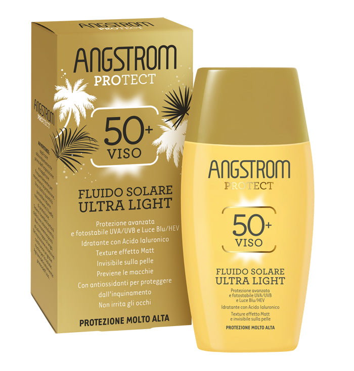ANGSTROM FLUIDO SOLARE VISO ULTRA LIGHT SPF 50+ 40 ML - ANGSTROM FLUIDO SOLARE VISO ULTRA LIGHT SPF 50+ 40 ML