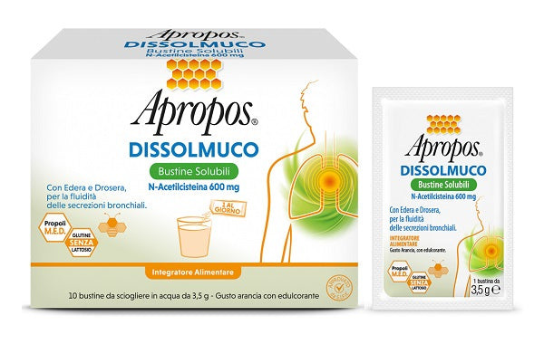 APROPOS DISSOLMUCO 10 BUSTINE SOLUBILI