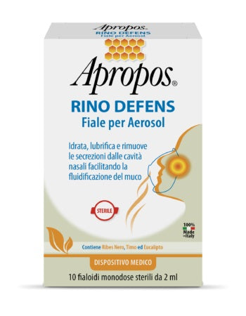 APROPOS RINO DEFENS 10 FIALE PER AEROSOL 2 ML - APROPOS RINO DEFENS 10 FIALE PER AEROSOL 2 ML