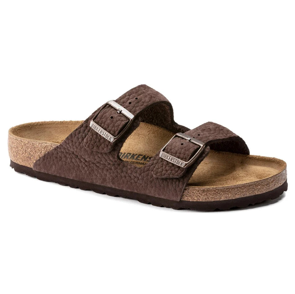 CALZATURE PIANELLE PELLE BI-C3 BIRKENSTOCK ARIZONA DESERT BUCK ROAST NUBUCK LEATHER 40