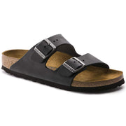 BIRKENSTOCK ARIZONA BLACK OILED LEATHER 41