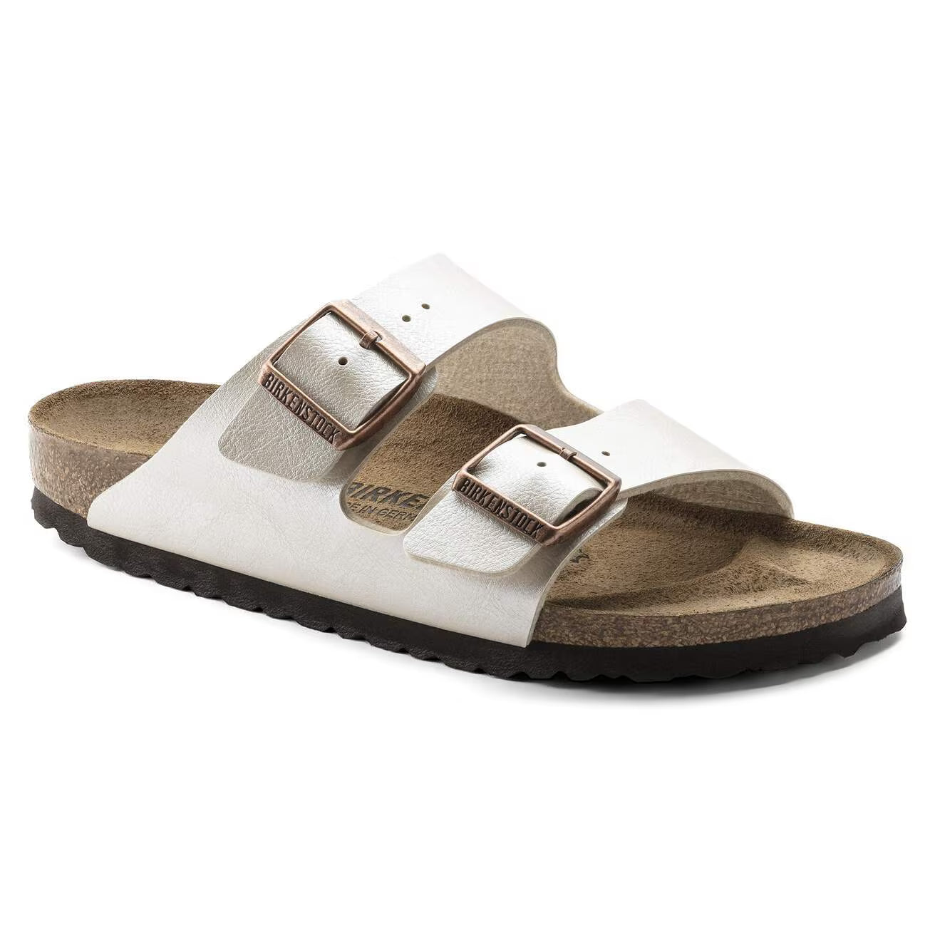 BIRKENSTOCK ARIZONA BIG BUCKLE GRACEFUL PEARL WHITE BIRKO FLOR 39