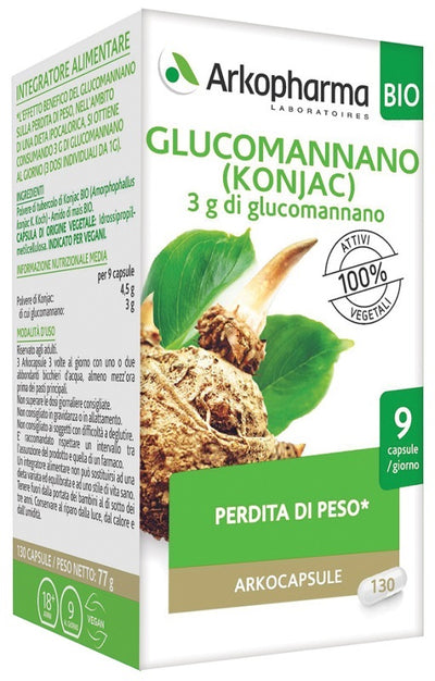 ARKO CAPSULE GLUCOMANNANO BIO 130 CAPSULE