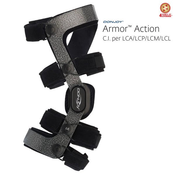 Donjoy Ginocchiera Armor Action C.I per LCA/LCP/LCM/LCL - Taglia M - Destra