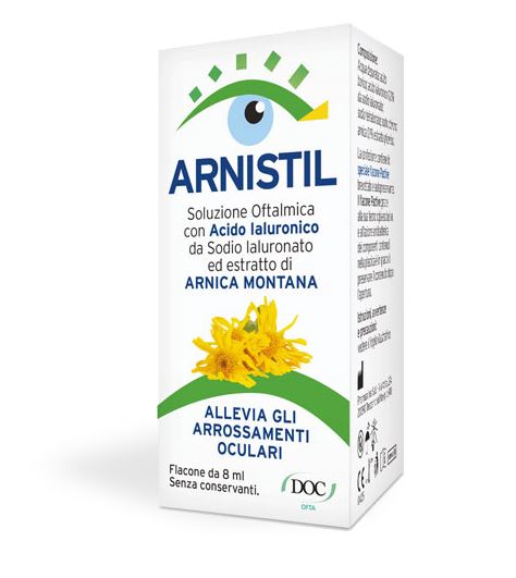 ARNISTIL SOLUZIONE OFTALMICA ACIDO IALURONICO 0,2% + ESTRATTO DI ARNICA MONTANA 0,1% FLACONE 8 ML - ARNISTIL SOLUZIONE OFTALMICA ACIDO IALURONICO 0,2% + ESTRATTO DI ARNICA MONTANA 0,1% FLACONE 8 ML
