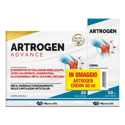 Marco Viti Artrogen Advance Integratore stick monodose 50ml + Artrogen Crema 200g