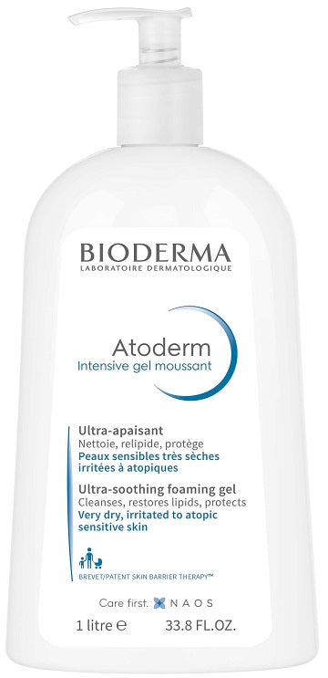 BIODERMA Atoderm Intensive Gel moussant Gel doccia antirritazioni pelle secca e atopica + Atoderm intensive gel-creme 1l