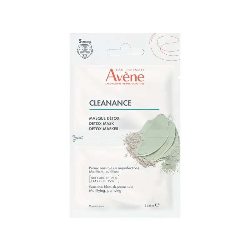 AVENE CLEANANCE MASCHERA DETOX 2 PEZZI DA 6 ML