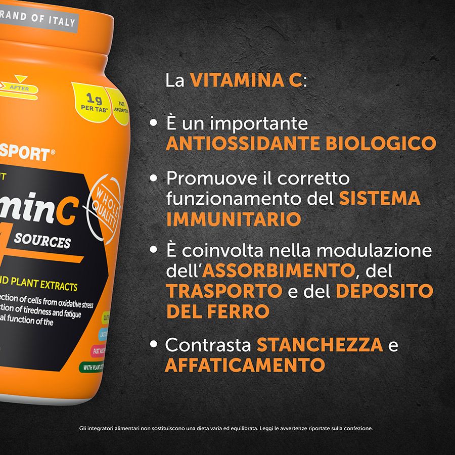 NamedSport - Vitamin C Blend of 4 Sources - 90cpr - Vitamina C in compresse