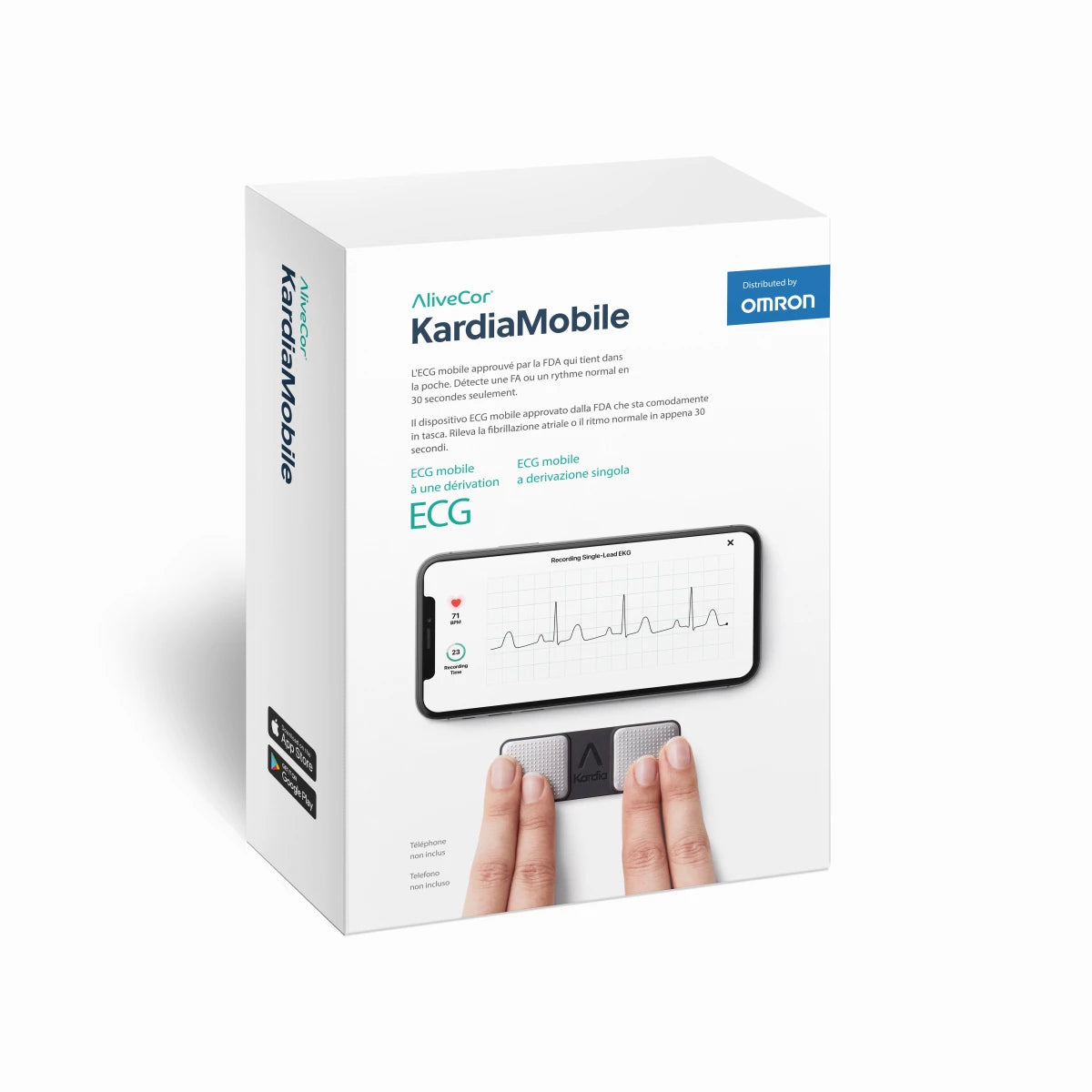 Omron KardiaMobile 1L KM-1L-E Elettrocardiogramma