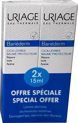 Uriage Bariederm Cica-Levres 15ml x 2 pezzi - promo trattamento labbra - Uriage Bariederm Cica-Levres 15ml x 2 pezzi - promo trattamento labbra