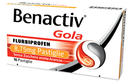 Benactiv Gola 16 Pastiglie Arancia Senza Zucchero