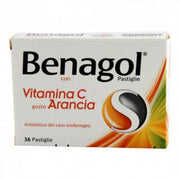 Benagol Vitamina C Gusto Arancia 36 Pastiglie Mal Di Gola - Antisettico