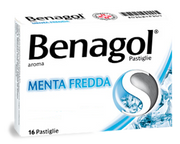 Benagol - 16 Pastiglie Gusto Menta Fredda, Lenitivo per la Gola