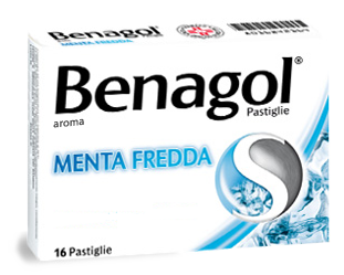 Benagol - 16 Pastiglie Gusto Menta Fredda, Lenitivo per la Gola