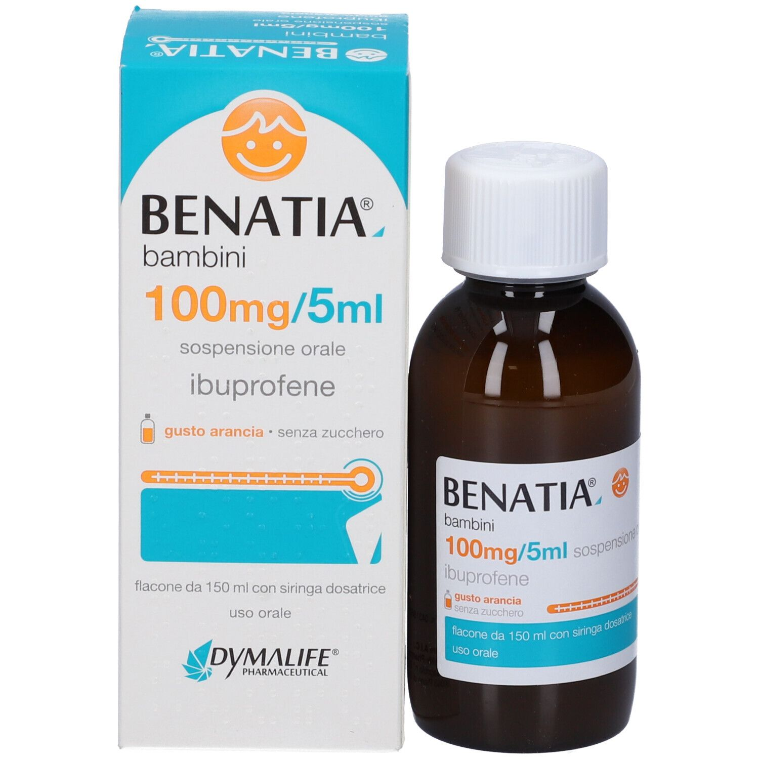 BENATIA*BB orale sosp 150 ml 100 mg/5 ml gusto arancia senzazucchero - BENATIA*BB orale sosp 150 ml 100 mg/5 ml gusto arancia senzazucchero