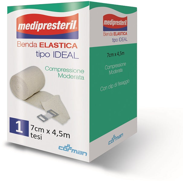 BENDA ELASTICA MEDIPRESTERIL IDEAL CM7X45MT - BENDA ELASTICA MEDIPRESTERIL IDEAL CM7X45MT