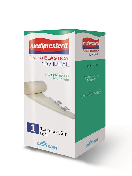 BENDA ELASTICA MEDIPRESTERIL IDEAL COMPRESSIONE MODERATA M4,5X10CM TESI