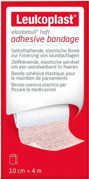 Benda Leukoplast Elastomull Haft 10 Cm X 4 M