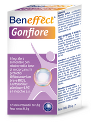 BENEFFECT GONFIORE 12 STICK OROSOLUBILI DA 1,8 G