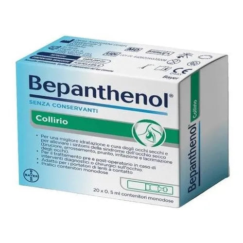 BEPANTHENOL COLLIRIO 20 MONODOSE 0,5 ML