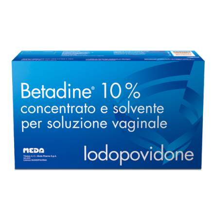 BETADINE 10% CONCENTRATO E SOLVENTE PER SOLUZIONE VAGINALE - BETADINE 10% CONCENTRATO E SOLVENTE PER SOLUZIONE VAGINALE