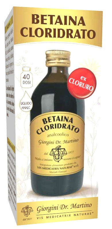 BETAINA CLORIDRATO LIQUIDO ANALCOLICO 200 ML - BETAINA CLORIDRATO LIQUIDO ANALCOLICO 200 ML