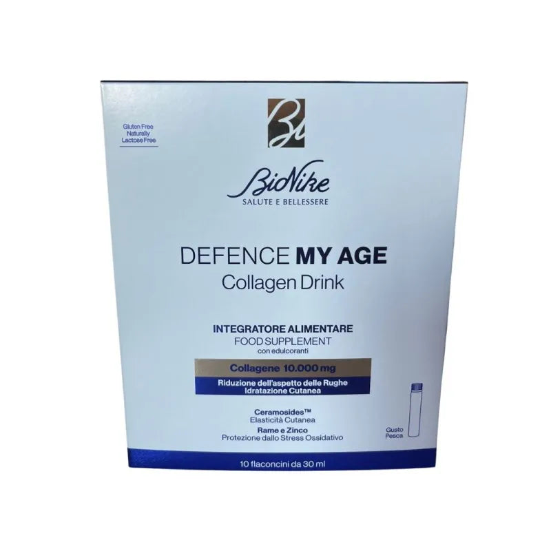 Bionike Defence My Age Collagene Drink Integratore Per Pelle 10 Flaconcini - Bionike Defence My Age Collagene Drink Integratore Per Pelle 10 Flaconcini