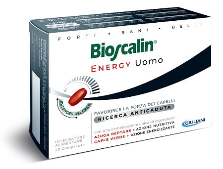 Bioscalin Energy Capelli Uomo 90 Compresse - 2 confezioni + 1 in omaggio - Trattamento 3 mesi