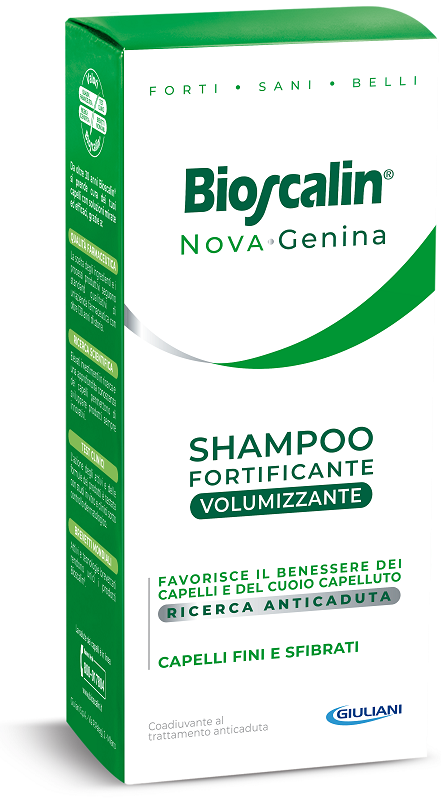 Bioscalin Nova-Genina Shampoo Fortificante Volumizzante 200ml - Bioscalin Nova-Genina Shampoo Fortificante Volumizzante 200ml